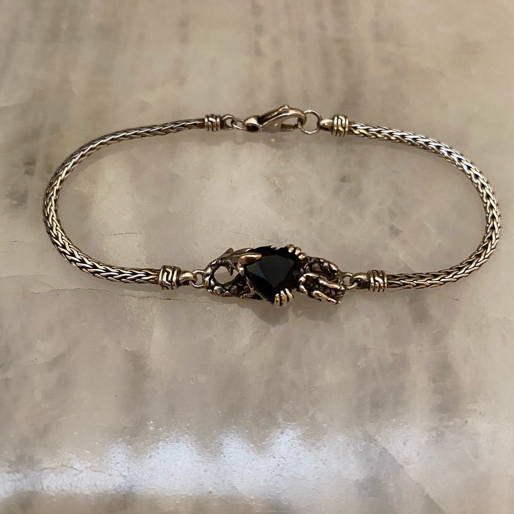 John Hardy chain & black onyx bracelet